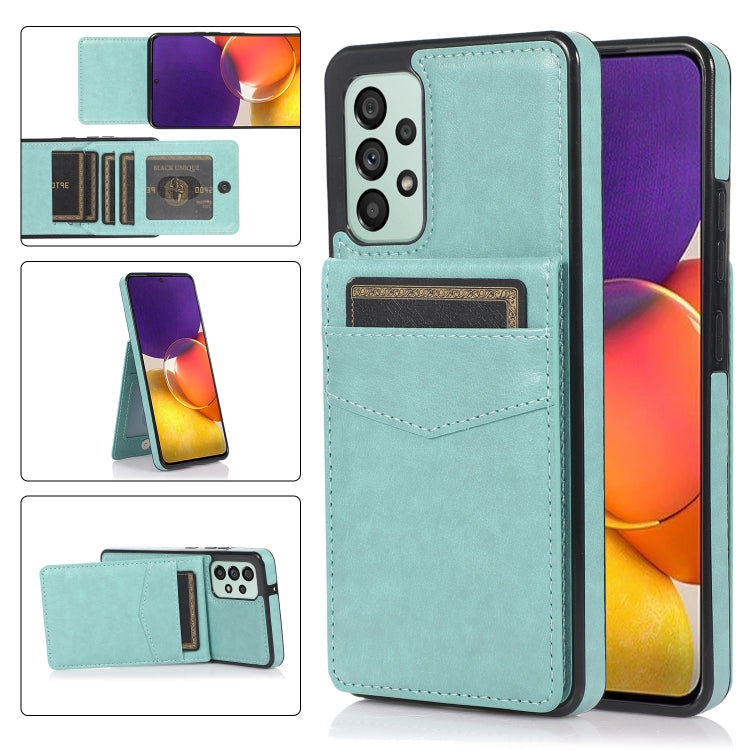 Solid Color PC + TPU Protective Case with Holder & Card Slots, For Samsung Galaxy A33 5G, For Samsung Galaxy A53 5G, For Samsung Galaxy A73 5G