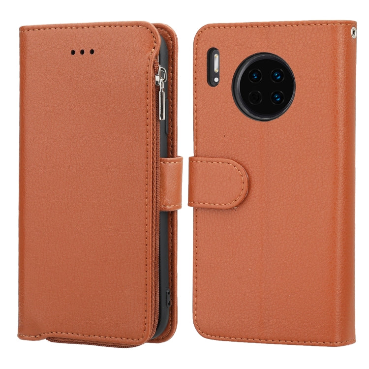 Microfiber Zipper Horizontal Flip Leather Case, For Huawei Mate 30, For Huawei Mate 30 Pro, For Huawei Nova 5i Pro / Mate 30 Lite, For Huawei P30