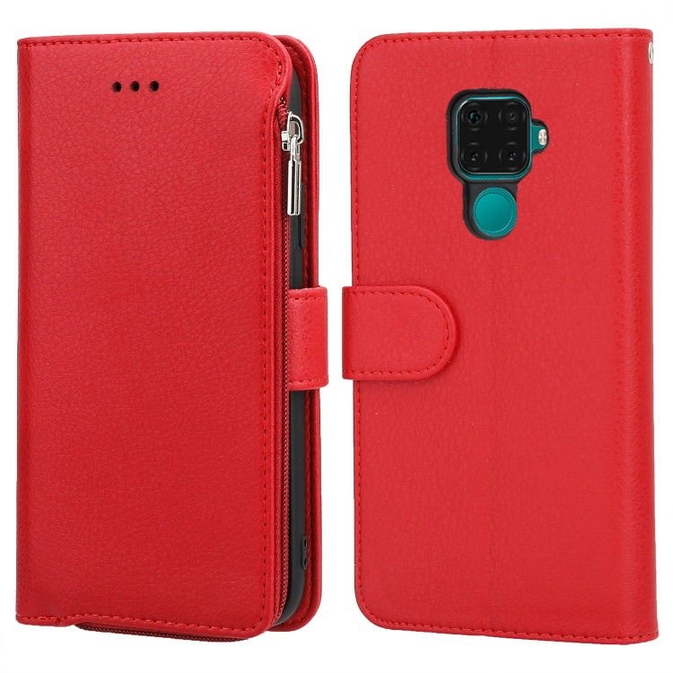 Microfiber Zipper Horizontal Flip Leather Case, For Huawei Mate 30, For Huawei Mate 30 Pro, For Huawei Nova 5i Pro / Mate 30 Lite, For Huawei P30