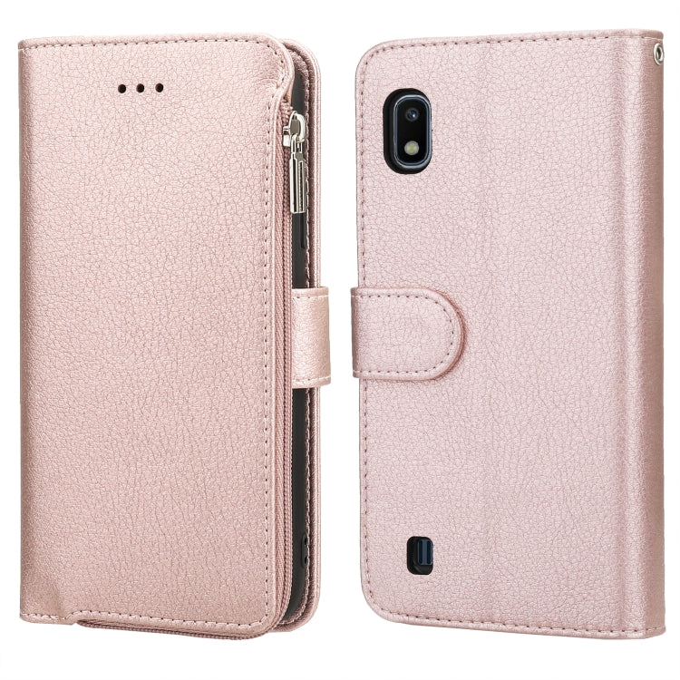 Microfiber Zipper Horizontal Flip Leather Case, For Samsung Galaxy A10, For Samsung Galaxy A10s, For Samsung Galaxy A20e, For Samsung Galaxy A20 / A30