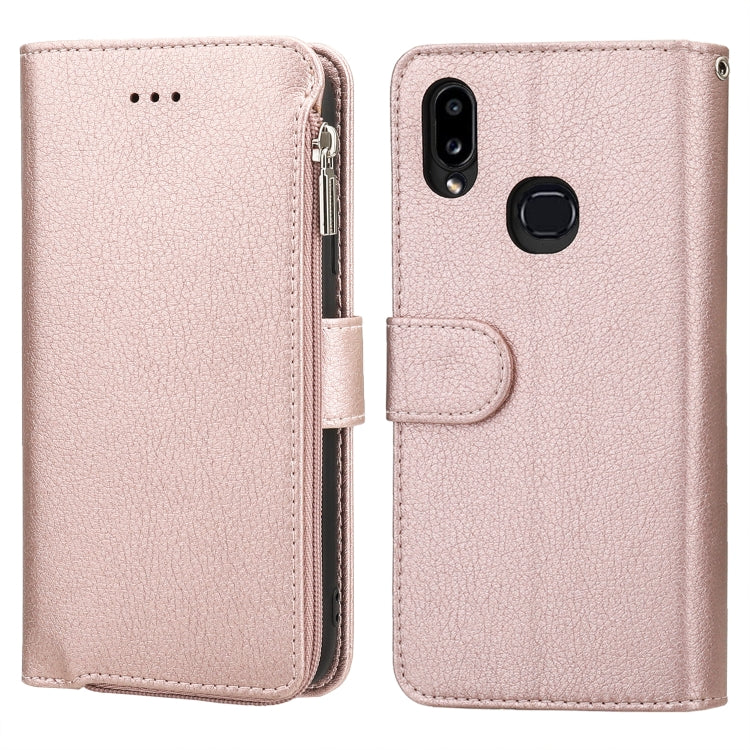 Microfiber Zipper Horizontal Flip Leather Case, For Samsung Galaxy A10, For Samsung Galaxy A10s, For Samsung Galaxy A20e, For Samsung Galaxy A20 / A30