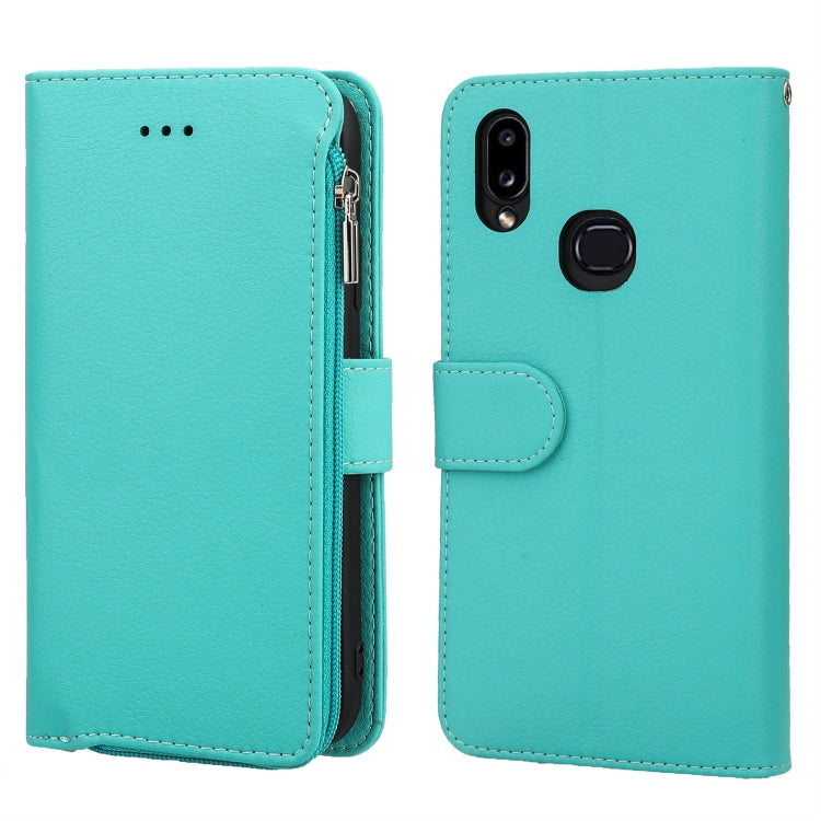 Microfiber Zipper Horizontal Flip Leather Case, For Samsung Galaxy A10, For Samsung Galaxy A10s, For Samsung Galaxy A20e, For Samsung Galaxy A20 / A30