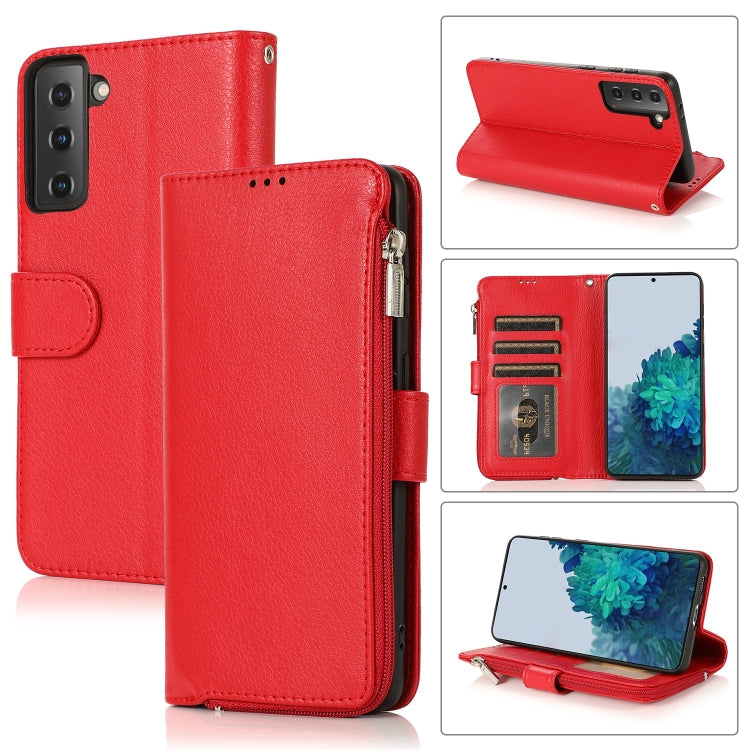 Microfiber Zipper Horizontal Flip Leather Case, For Samsung Galaxy S21+ 5G, For Samsung Galaxy S21 Ultra 5G, For Samsung Galaxy Note20, For Samsung Galaxy A21s