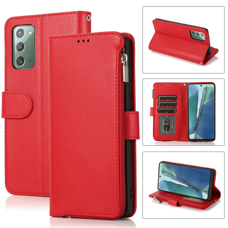 Microfiber Zipper Horizontal Flip Leather Case, For Samsung Galaxy S21+ 5G, For Samsung Galaxy S21 Ultra 5G, For Samsung Galaxy Note20, For Samsung Galaxy A21s
