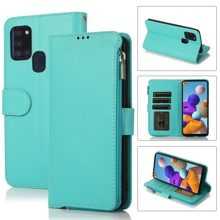 Microfiber Zipper Horizontal Flip Leather Case, For Samsung Galaxy S21+ 5G, For Samsung Galaxy S21 Ultra 5G, For Samsung Galaxy Note20, For Samsung Galaxy A21s