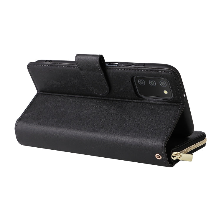 9 Card Slots Zipper Wallet Bag Leather Phone Case, For Samsung Galaxy A03s EU Version, For Samsung Galaxy A13 5G, For Samsung Galaxy A33 5G, For Samsung Galaxy A53 5G