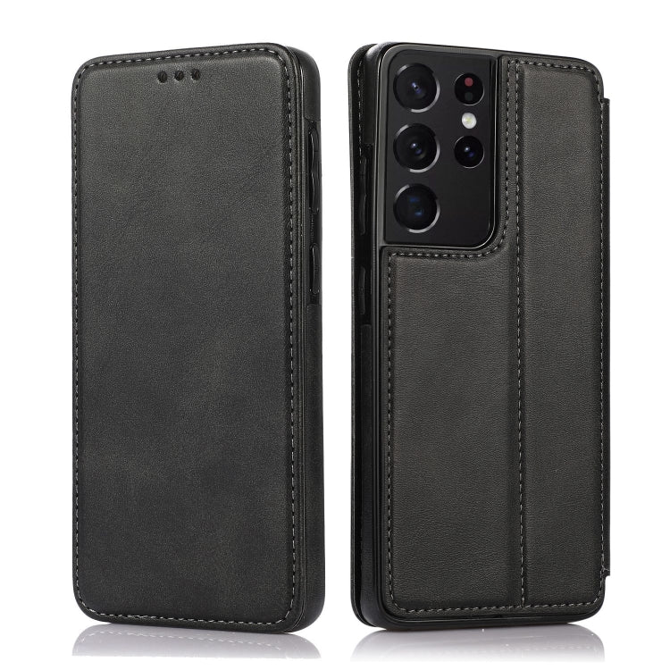 Knight Magnetic Suction Leather Phone Case, For Samsung Galaxy S21+ 5G, For Samsung Galaxy S21 Ultra 5G, For Samsung Galaxy S20, For Samsung Galaxy S20+