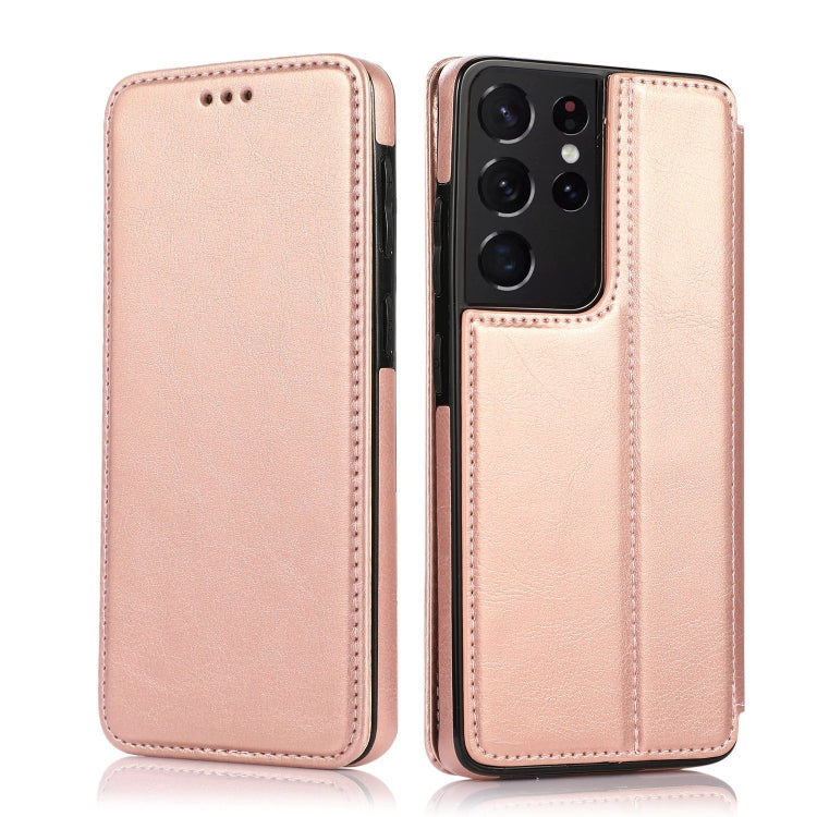 Knight Magnetic Suction Leather Phone Case, For Samsung Galaxy S21+ 5G, For Samsung Galaxy S21 Ultra 5G, For Samsung Galaxy S20, For Samsung Galaxy S20+