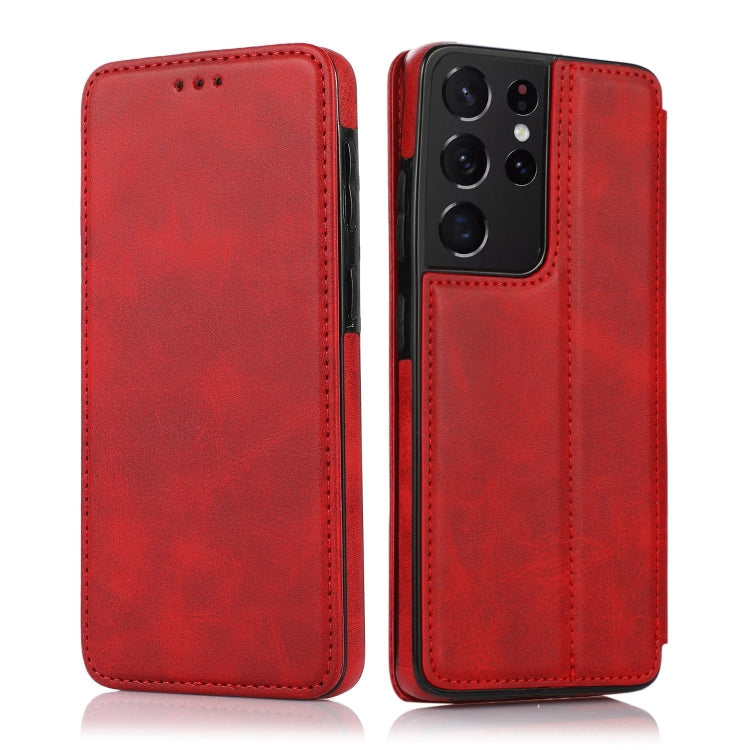 Knight Magnetic Suction Leather Phone Case, For Samsung Galaxy S21+ 5G, For Samsung Galaxy S21 Ultra 5G, For Samsung Galaxy S20, For Samsung Galaxy S20+