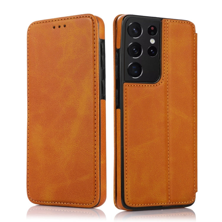 Knight Magnetic Suction Leather Phone Case, For Samsung Galaxy S21+ 5G, For Samsung Galaxy S21 Ultra 5G, For Samsung Galaxy S20, For Samsung Galaxy S20+