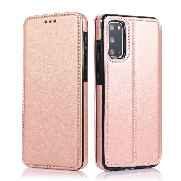 Knight Magnetic Suction Leather Phone Case, For Samsung Galaxy S21+ 5G, For Samsung Galaxy S21 Ultra 5G, For Samsung Galaxy S20, For Samsung Galaxy S20+