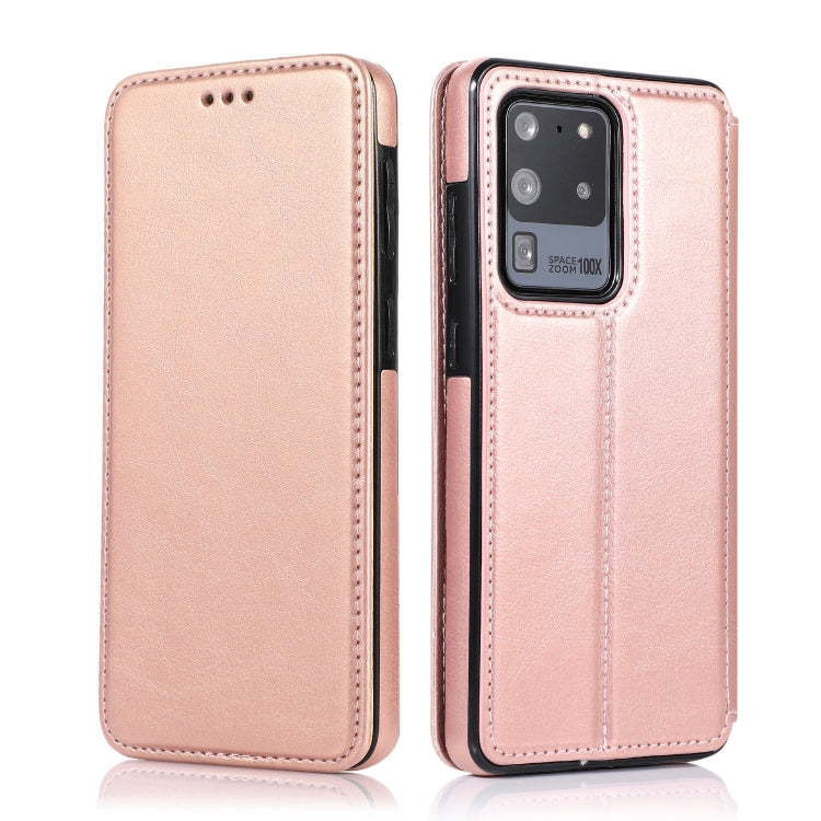 Knight Magnetic Suction Leather Phone Case, For Samsung Galaxy S20 Ultra, For Samsung Galaxy S10, For Samsung Galaxy S10+, For Samsung Galaxy S10e