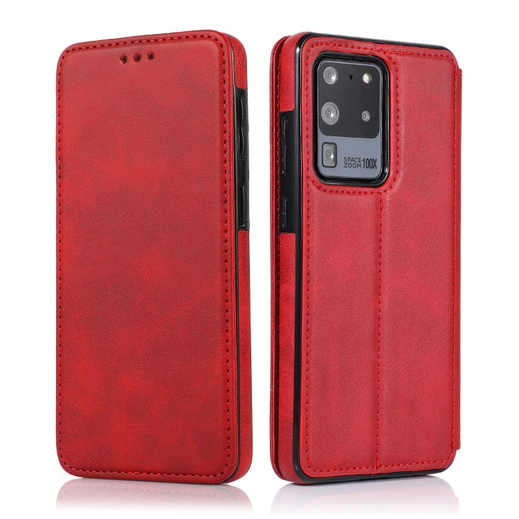 Knight Magnetic Suction Leather Phone Case, For Samsung Galaxy S20 Ultra, For Samsung Galaxy S10, For Samsung Galaxy S10+, For Samsung Galaxy S10e