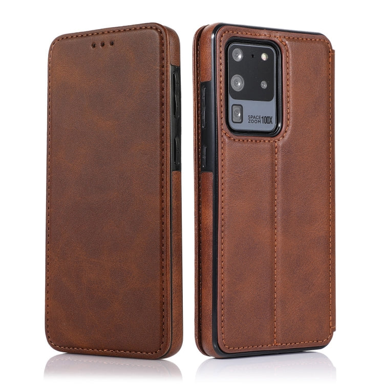 Knight Magnetic Suction Leather Phone Case, For Samsung Galaxy S20 Ultra, For Samsung Galaxy S10, For Samsung Galaxy S10+, For Samsung Galaxy S10e