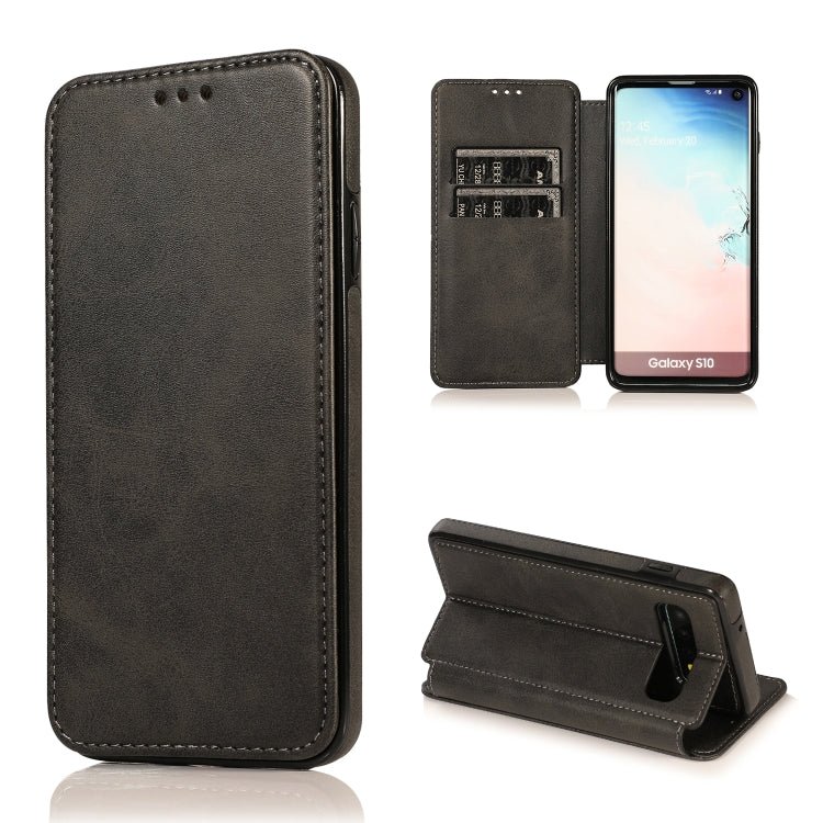Knight Magnetic Suction Leather Phone Case, For Samsung Galaxy S20 Ultra, For Samsung Galaxy S10, For Samsung Galaxy S10+, For Samsung Galaxy S10e