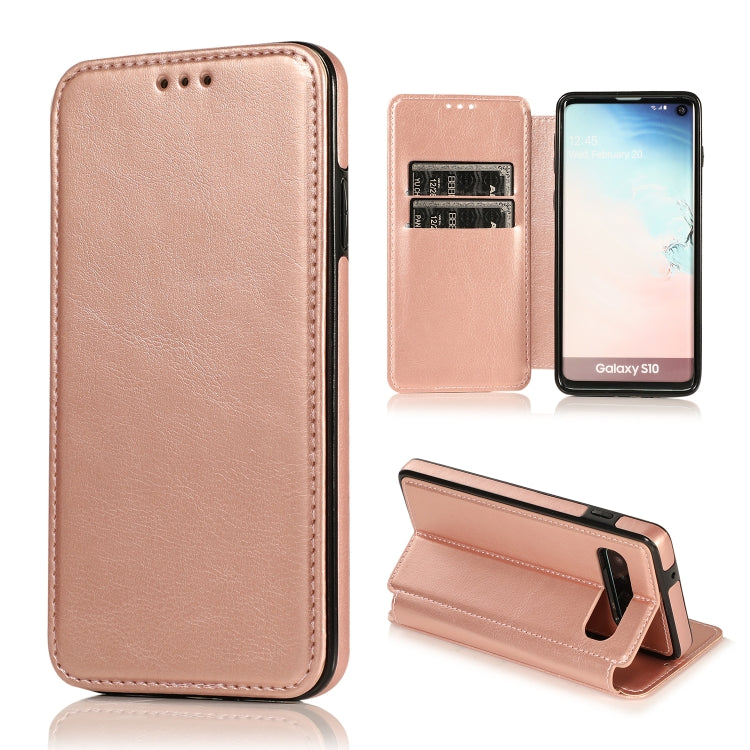 Knight Magnetic Suction Leather Phone Case, For Samsung Galaxy S20 Ultra, For Samsung Galaxy S10, For Samsung Galaxy S10+, For Samsung Galaxy S10e
