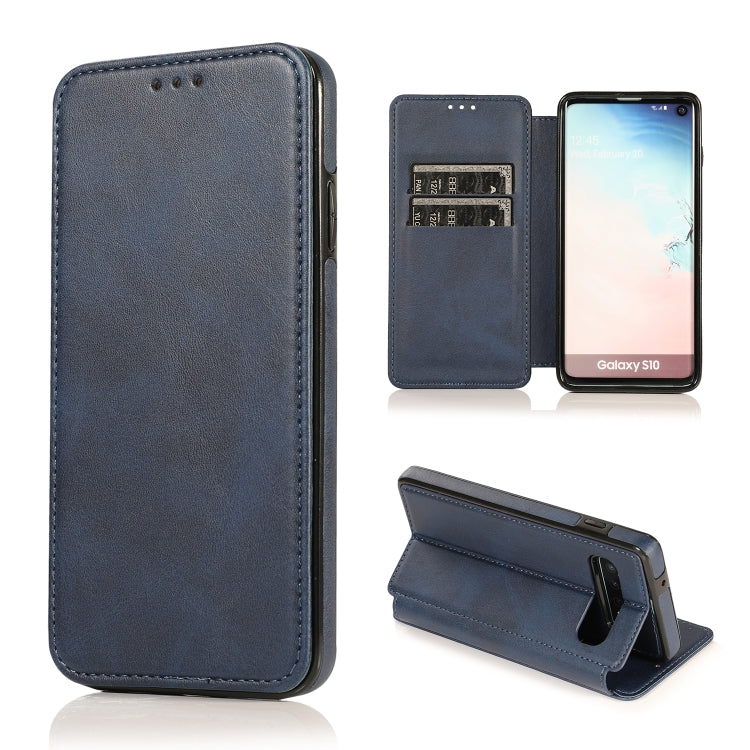 Knight Magnetic Suction Leather Phone Case, For Samsung Galaxy S20 Ultra, For Samsung Galaxy S10, For Samsung Galaxy S10+, For Samsung Galaxy S10e