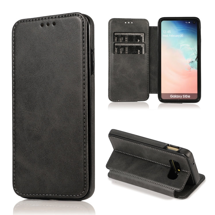 Knight Magnetic Suction Leather Phone Case, For Samsung Galaxy S20 Ultra, For Samsung Galaxy S10, For Samsung Galaxy S10+, For Samsung Galaxy S10e