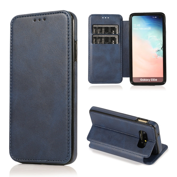 Knight Magnetic Suction Leather Phone Case, For Samsung Galaxy S20 Ultra, For Samsung Galaxy S10, For Samsung Galaxy S10+, For Samsung Galaxy S10e