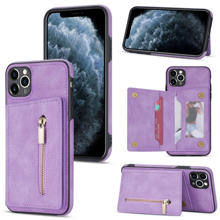 Zipper Card Holder Phone Case, For iPhone 11 Pro Max, For iPhone X / XS, For iPhone XR, For iPhone XS Max