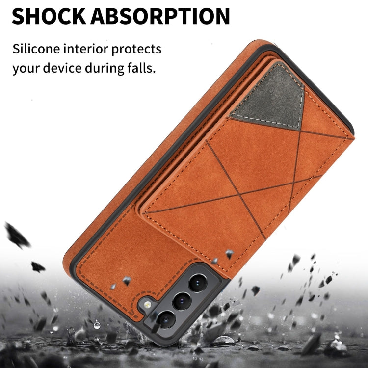 Line Card Holder Phone Case, For Samsung Galaxy S21+ 5G, For Samsung Galaxy S22 5G, For Samsung Galaxy S22+ 5G, For Samsung Galaxy S21 FE 5G