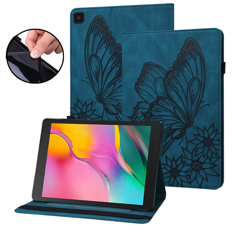 Big Butterfly Embossed Leather Tablet Case, For Samsung Galaxy Tab A7 Lite T220/T225, For Samsung Galaxy Tab A8, For Samsung Galaxy Tab A 8.0 2019 T290/T295, For Samsung Galaxy Tab S6 Lite P610