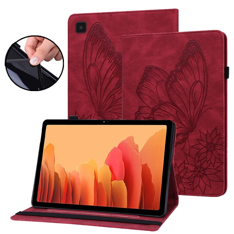 Big Butterfly Embossed Leather Tablet Case, For Samsung Galaxy Tab A7 T500, For Samsung Galaxy Tab S2 9.7 T810/T815