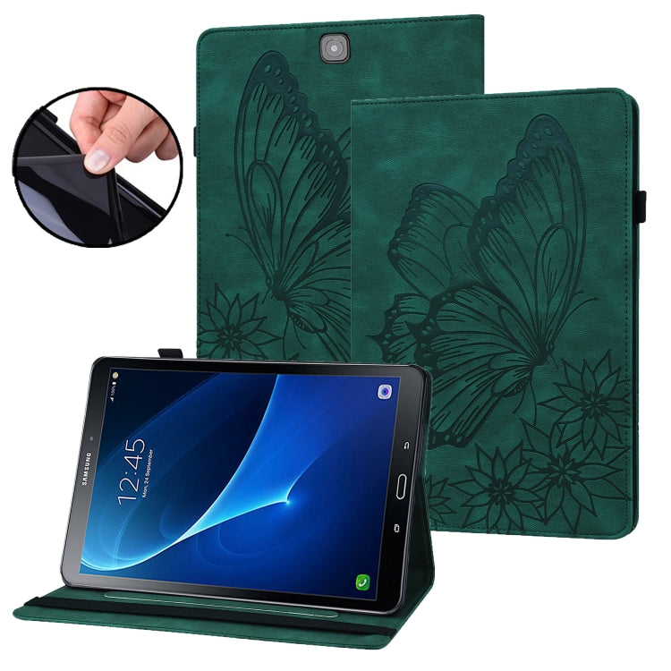 Big Butterfly Embossed Leather Tablet Case, For Samsung Galaxy Tab A7 T500, For Samsung Galaxy Tab S2 9.7 T810/T815