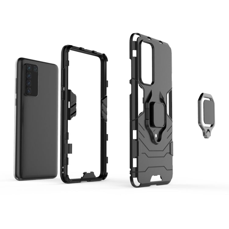 PC + TPU Shockproof Protective Case with Magnetic Ring Holder, For Huawei P40, For OPPO Reno3