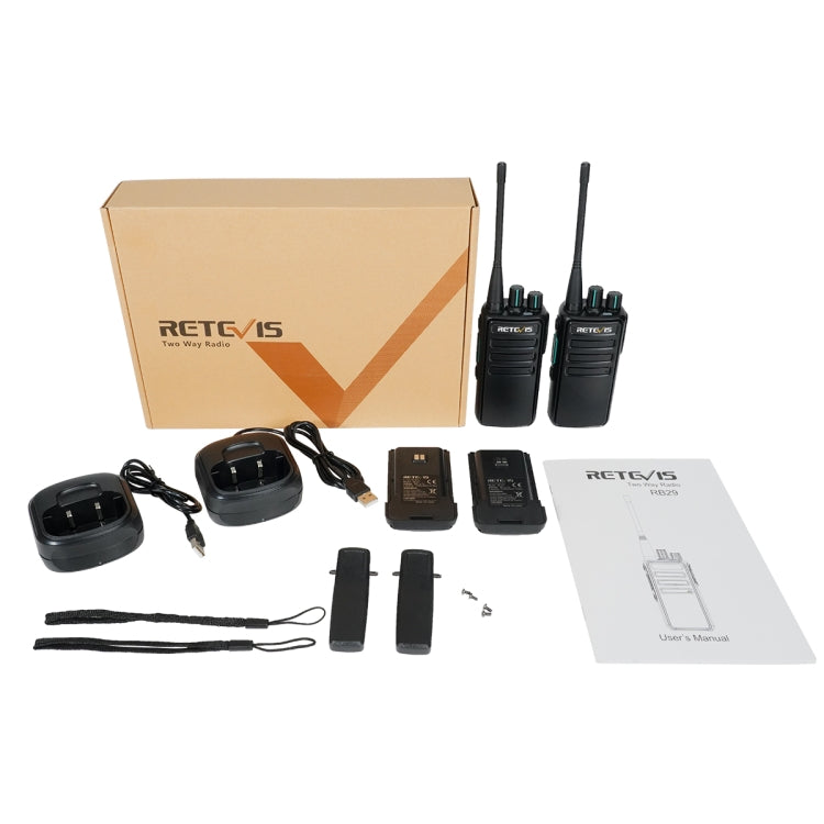 1 Pair RETEVIS RB29 FRS Free-license Two Way Radio Walkie Talkie, RB29