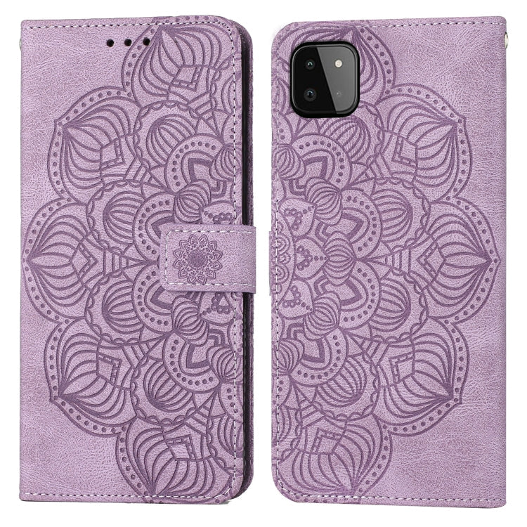 Mandala Embossed Flip Leather Phone Case, For Samsung Galaxy A22 4G, For Samsung Galaxy A22 5G, For Samsung Galaxy A23, For Samsung Galaxy A31