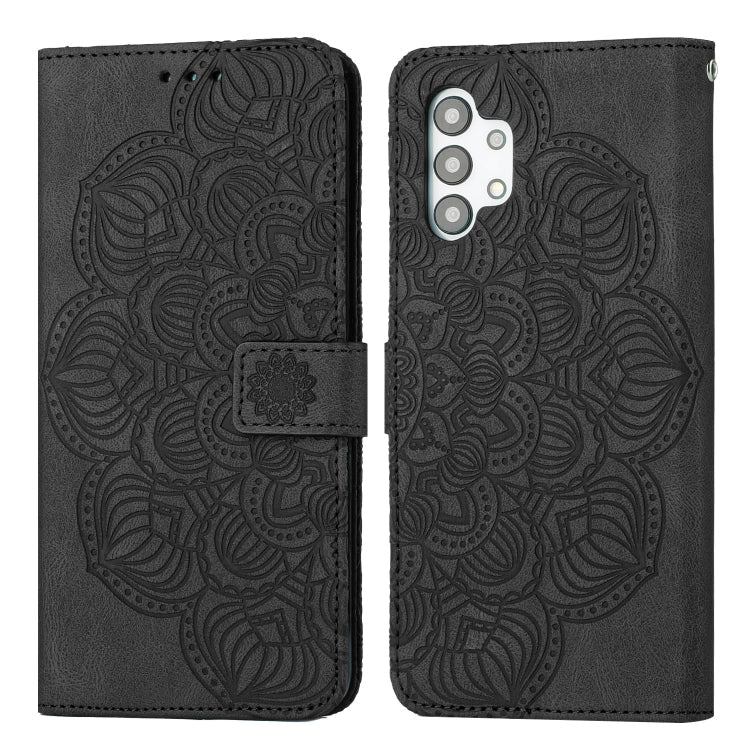 Mandala Embossed Flip Leather Phone Case, For Samsung Galaxy A32 4G, For Samsung Galaxy A32 5G, For Samsung Galaxy A33 5G, For Samsung Galaxy A40