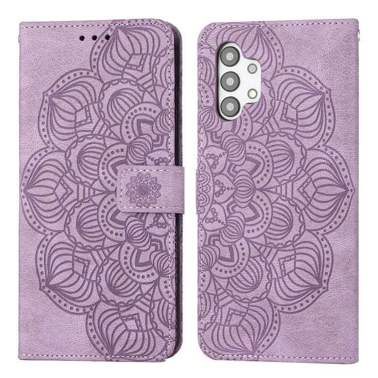 Mandala Embossed Flip Leather Phone Case, For Samsung Galaxy A32 4G, For Samsung Galaxy A32 5G, For Samsung Galaxy A33 5G, For Samsung Galaxy A40