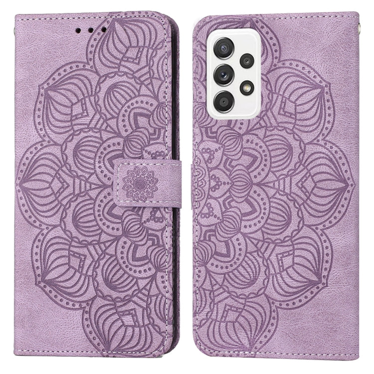 Mandala Embossed Flip Leather Phone Case, For Samsung Galaxy A32 4G, For Samsung Galaxy A32 5G, For Samsung Galaxy A33 5G, For Samsung Galaxy A40