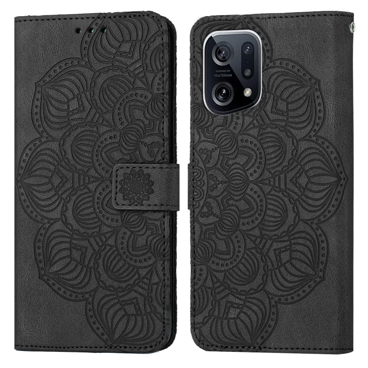 Mandala Embossed Flip Leather Phone Case, For OPPO Find X5, For OPPO Find X5 Pro, For OPPO Realme 8 4G, For OPPO Realme 9i
