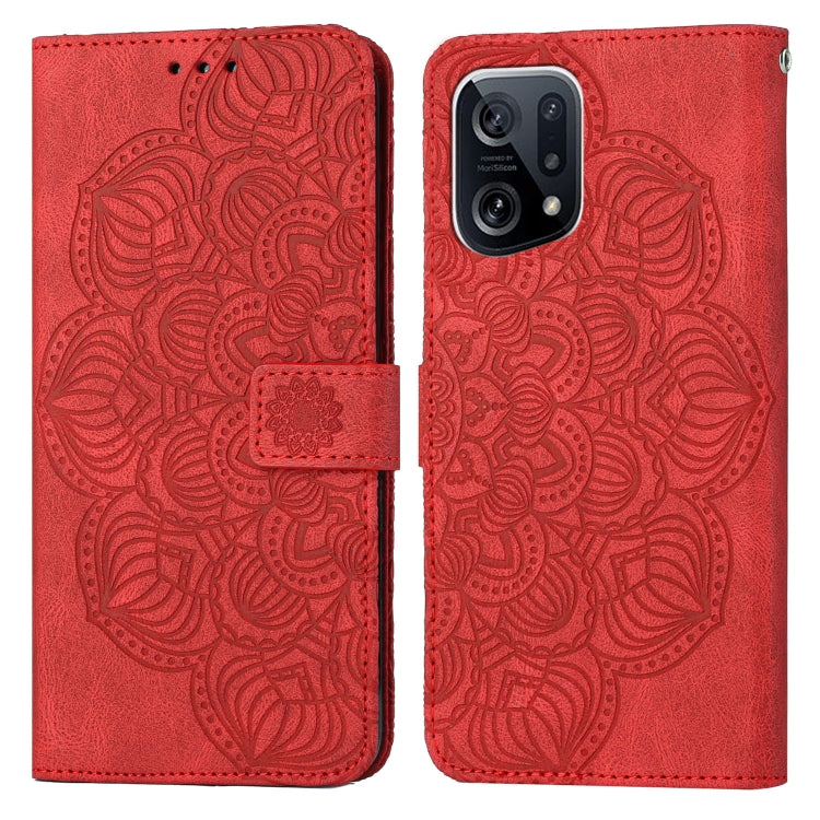 Mandala Embossed Flip Leather Phone Case, For OPPO Find X5, For OPPO Find X5 Pro, For OPPO Realme 8 4G, For OPPO Realme 9i