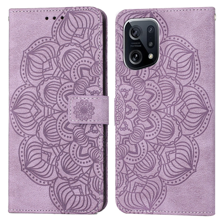 Mandala Embossed Flip Leather Phone Case, For OPPO Find X5, For OPPO Find X5 Pro, For OPPO Realme 8 4G, For OPPO Realme 9i
