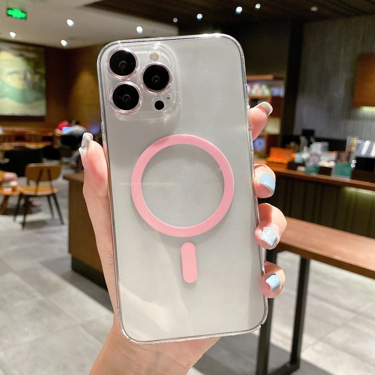 MagSafe Magnetic Transparent PC + Glass Lens Film Phone Case, For iPhone 13 Pro Max, For iPhone 13 Pro, For iPhone 13, For iPhone 12 Pro Max