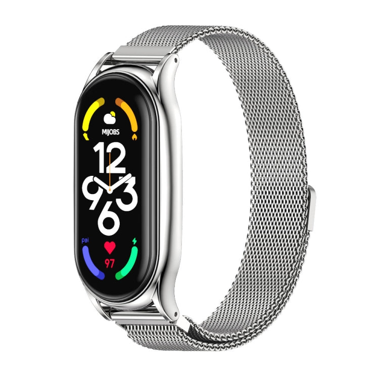 MIJOBS Milan Magnetic Plus Stainless Steel Watch Band, For Xiaomi Mi Band 7 / 7 NFC