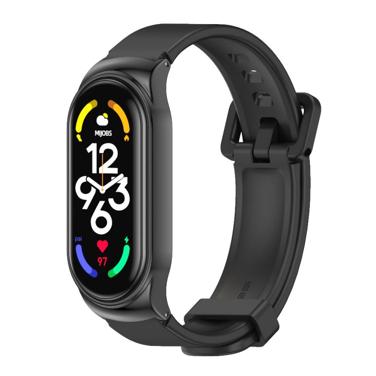MIJOBS CS Metal Case + Silicone Watch Band, For Xiaomi Mi Band 7 / 7 NFC
