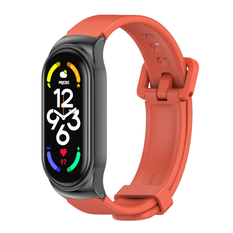 MIJOBS CS Metal Case + Silicone Watch Band, For Xiaomi Mi Band 7 / 7 NFC