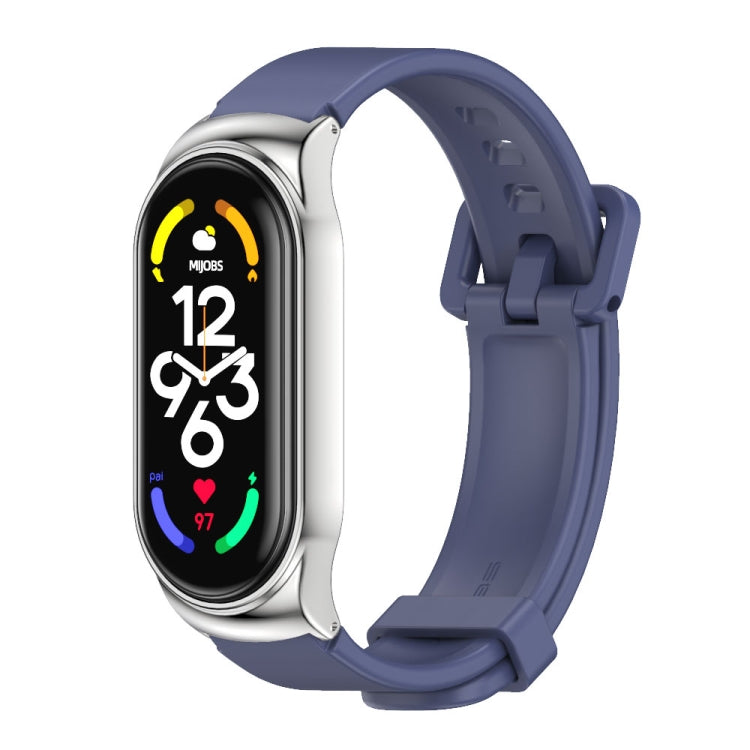 MIJOBS CS Metal Case + Silicone Watch Band, For Xiaomi Mi Band 7 / 7 NFC