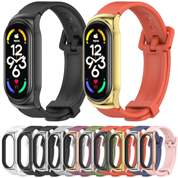 MIJOBS CS Metal Case + Silicone Watch Band, For Xiaomi Mi Band 7 / 7 NFC