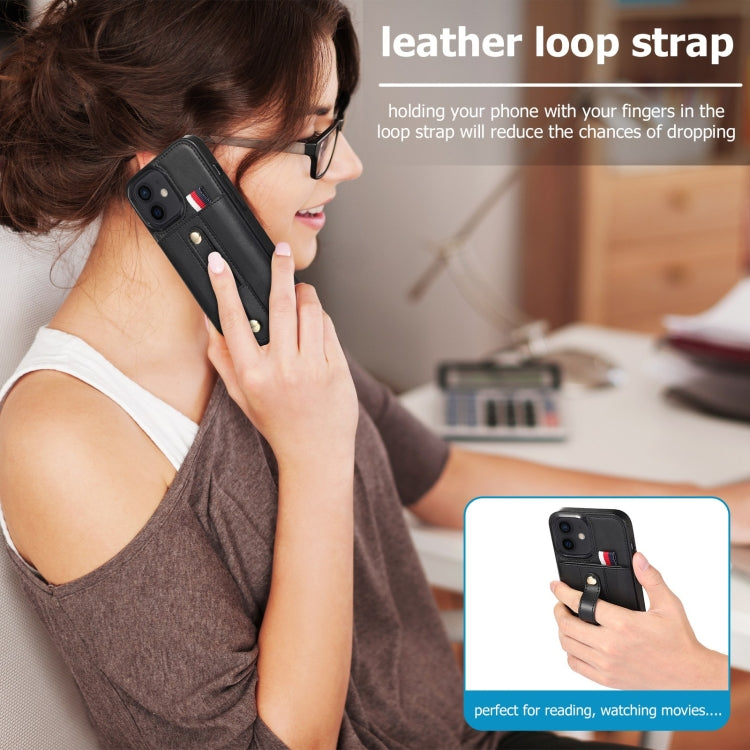 Wristband Kickstand Wallet Leather Phone Case, For iPhone 13 mini, For iPhone 13, For iPhone 13 Pro, For iPhone 13 Pro Max