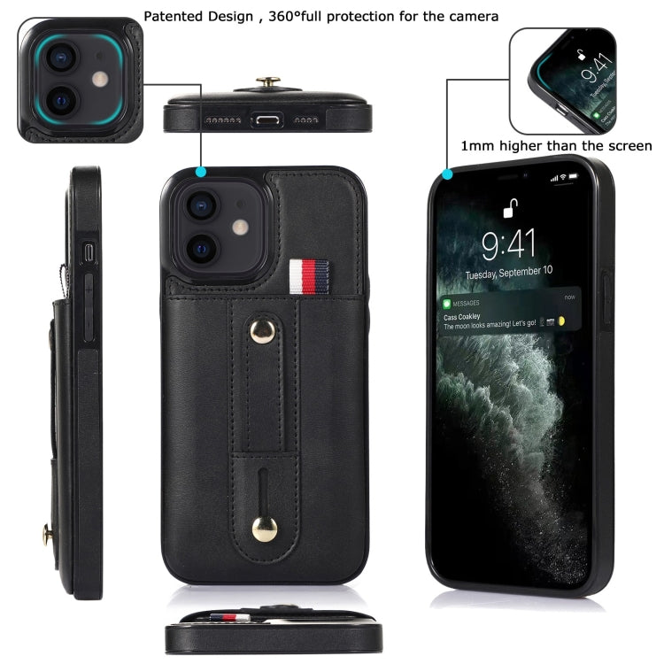 Wristband Kickstand Wallet Leather Phone Case, For iPhone 12 mini, For iPhone 12 / 12 Pro, For iPhone 12 Pro Max, For iPhone 11