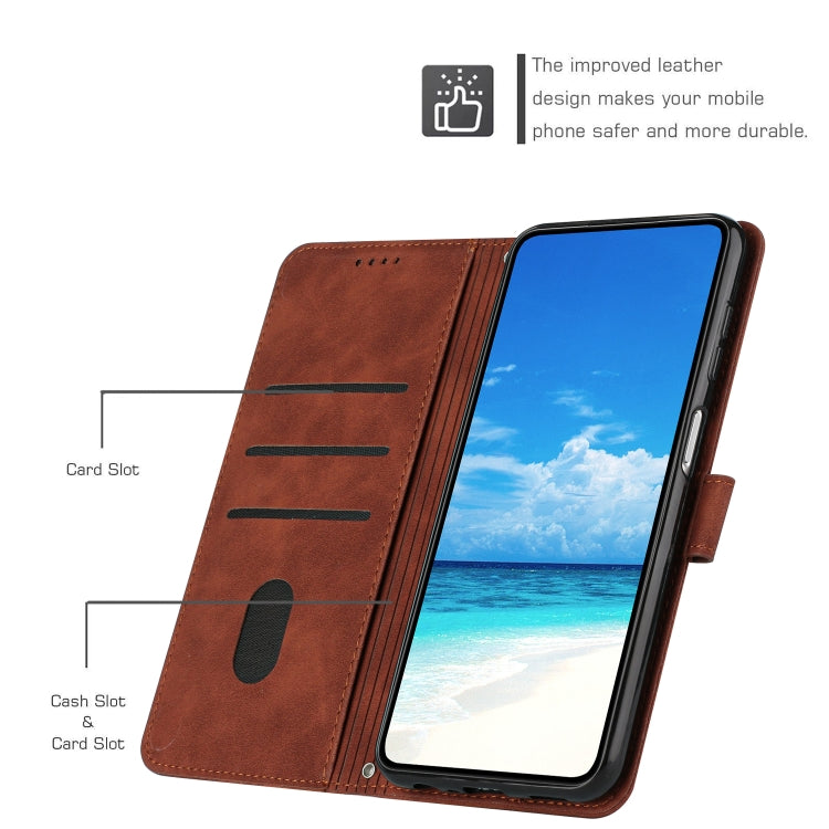 Skin Feel Heart Pattern Leather Phone Case, For Tecno Camon 17 Pro/Camon 17P, For Tecno Camon 18, For Tecno Camon 18 Premier, For Tecno POP 5 LTE