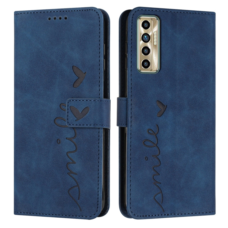 Skin Feel Heart Pattern Leather Phone Case, For Tecno Camon 17 Pro/Camon 17P, For Tecno Camon 18, For Tecno Camon 18 Premier, For Tecno POP 5 LTE
