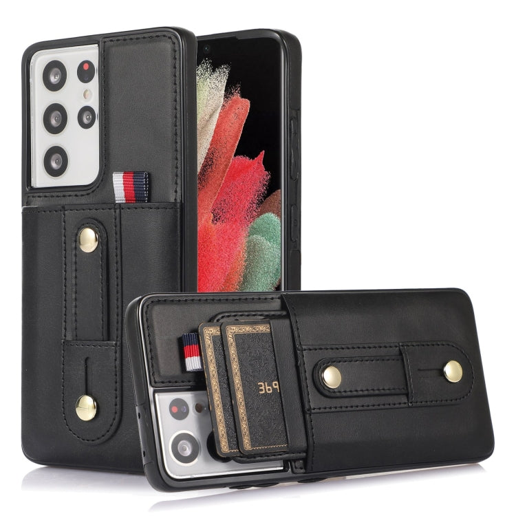 Wristband Kickstand Wallet Leather Phone Case, For Samsung Galaxy S21+ 5G, For Samsung Galaxy S21 Ultra 5G, For Samsung Galaxy S20, For Samsung Galaxy S20+