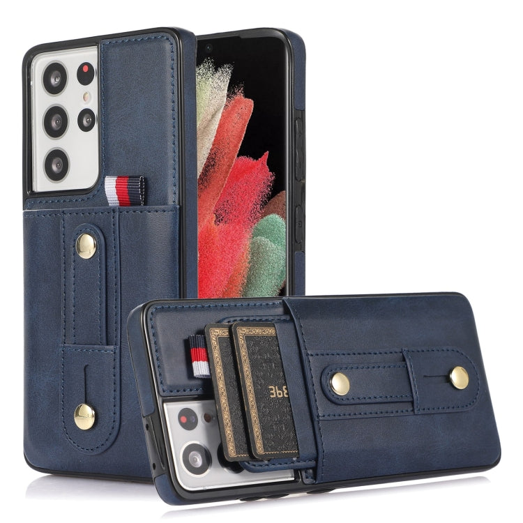 Wristband Kickstand Wallet Leather Phone Case, For Samsung Galaxy S21+ 5G, For Samsung Galaxy S21 Ultra 5G, For Samsung Galaxy S20, For Samsung Galaxy S20+