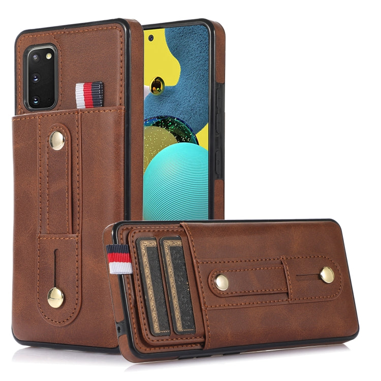 Wristband Kickstand Wallet Leather Phone Case, For Samsung Galaxy S21+ 5G, For Samsung Galaxy S21 Ultra 5G, For Samsung Galaxy S20, For Samsung Galaxy S20+